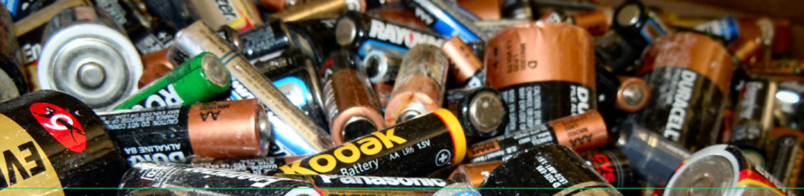 Pilhas, baterias e sucatas eletrônicas